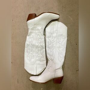 Knee-high cowboy boots